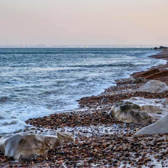 winter isle of wight sea